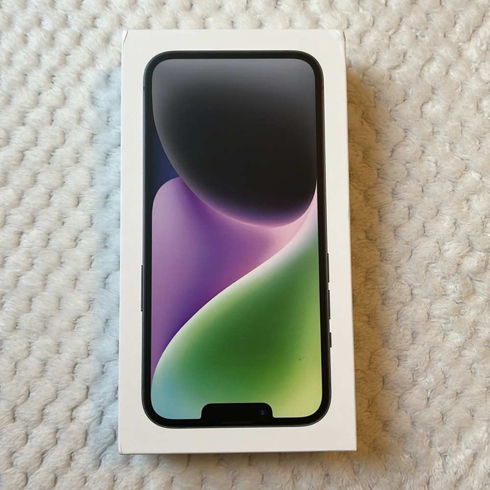 EMPTY BOX for iPhone 14, Midnight, 128GB Model A2649